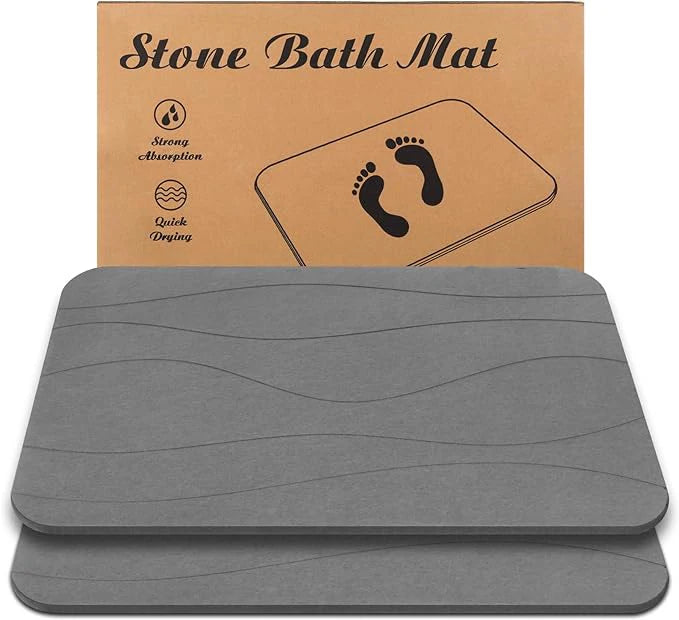 Customize Super Absorbent Non-Slip Diatomite Earth Bathroom Rug Stone Bath Mat for Bathroom