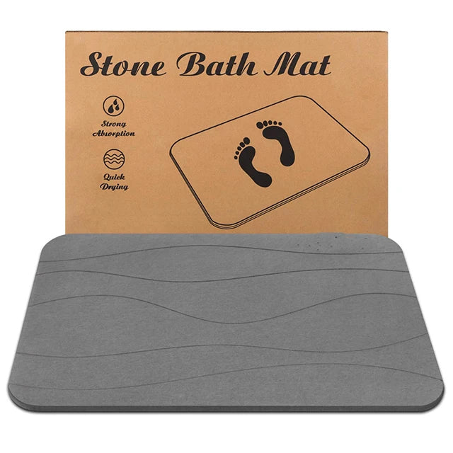 Customize Super Absorbent Non-Slip Diatomite Earth Bathroom Rug Stone Bath Mat for Bathroom